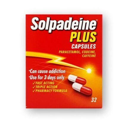 Solpadeine Plus Capsules 32 verpakking voor snelle pijnbestrijding bij THC Online Kopen