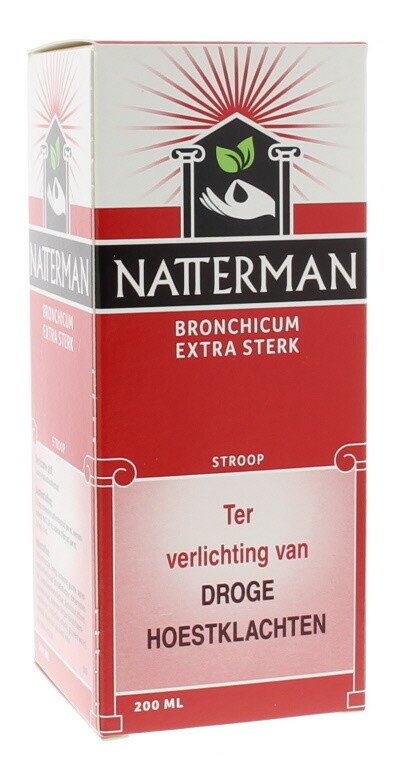 Natterman Bronchicum extra strong 200 ml fles hoestsiroop met codeïne
