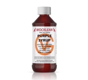 WOCKLEAN Purple 8oz fles legale ontspanningssiroop op THC Online Kopen